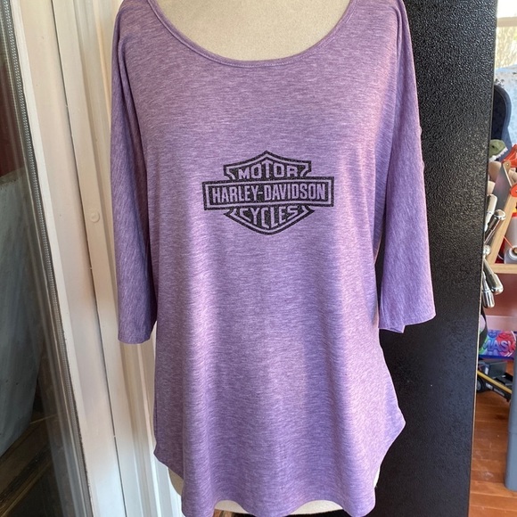 Harley-Davidson Tops - HARLEY DAVIDSON XL OFF THE SHOULDER SEXY TUNIC STYLE TOP OPEN SLEEVE DETAILING